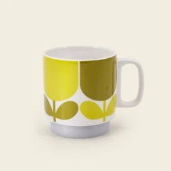Stackable Large Mug Set Of 6 - Block Flower -Orla Kiely Sales Store 149793okset4stackingmugsblockflower4sideview c97da411 a2cc 4d36 b907 f3a289f5d9b7