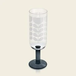 Formal Champagne Glass Set Of 4 - Forest -Orla Kiely Sales Store 150577okformalchampagneglassessetof4setb3