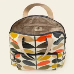 Bestie Backpack - Classic Multi Stem -Orla Kiely Sales Store 21AECMS138 9600 BESTIE BACKPACK CLASSIC MULTI STEM 002