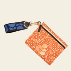 Key Ring - Blue -Orla Kiely Sales Store 22SEGKR778 4000 Key Ring Blue 3