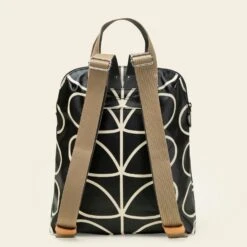 Bestie Backpack - Linear Stem Liquorice -Orla Kiely Sales Store 22selin138 0040 bestiebackpack linearstemliquorice 3
