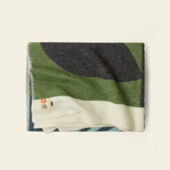 Wool Jacquard Blanket - Striped Tulip -Orla Kiely Sales Store 23AEBLANSTT Stripedtulip1
