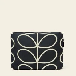 13" Laptop Sleeve - Linear Stem Liquorice -Orla Kiely Sales Store 23SELIN801 0040 13 LaptopSleeve LinearStemLiquorice3