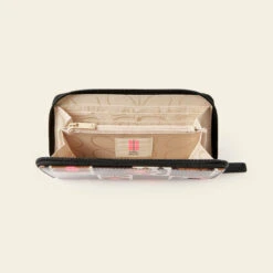 Forget Me Not Wallet - Flower Pot Chestnut -Orla Kiely Sales Store 24SEFLP122 2130ForgetMeNotWallet FlowerPotChestnut4