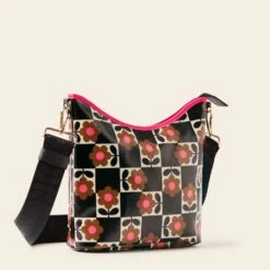 Cross Carry Crossbody - Flower Pot Chestnut -Orla Kiely Sales Store 24SEFLP744 2130CrossCarryCrossbody FlowerPotChestnut2