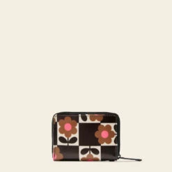 Remember Me Purse - Flower Pot Chestnut -Orla Kiely Sales Store 24SEFLP755 2130RememberMePurse FlowerPotChestnut3