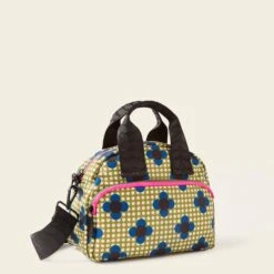 Radial Handbag - Flower Polka Dot Olive -Orla Kiely Sales Store 24SEFPD763 3130RadialHandbag FlowerPolkaDotOlive2