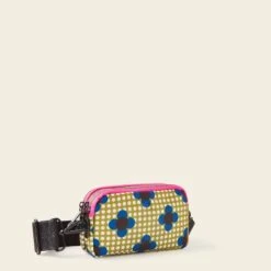 Tripod Crossbody - Flower Polka Dot Olive -Orla Kiely Sales Store 24SEFPD783 3130TripodCrossbody FlowerPolkaDotOlive2