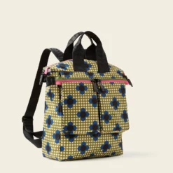 Axis Medium Backpack - Flower Polka Dot Olive -Orla Kiely Sales Store 24SEFPD857 3130AxisMediumBackpack FlowerPolkaDotOlive2