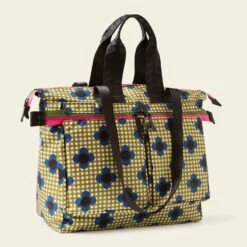 Axis Tote - Flower Polka Dot Olive -Orla Kiely Sales Store 24SEFPD862 3130AxisTote FlowerPolkaDotOlive2