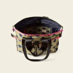 Axis Tote - Flower Polka Dot Olive -Orla Kiely Sales Store 24SEFPD862 3130AxisTote FlowerPolkaDotOlive4