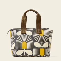 Walker Tote - Giant Striped Tulip Noir -Orla Kiely Sales Store 24SEGST872 0140TweakedWatsonHandbag GiantStripedTulipNoir3