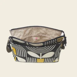 Fielder Crossbody - Giant Striped Tulip Noir -Orla Kiely Sales Store 24SEGST937 0140 Fielder Crossbody Giant Striped Tulip Noir4 scaled