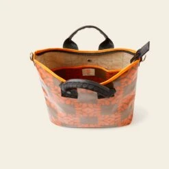 Carry Grab Bucket Bag - Lattice Flower Tile Conker 9 Carry Grab Bucket Bag - Lattice Flower Tile Conker -Orla Kiely Sales Store 24SELFT832 2340CarryGrabBucketBag LatticeFlowerTileConker4