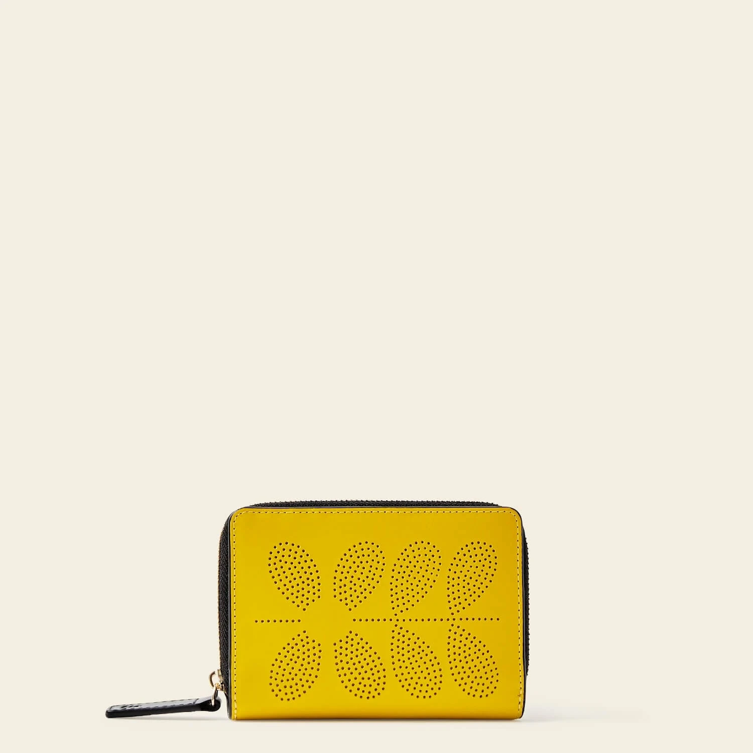 Celia Medium Wallet - Daffodil Punched Flower 1 Celia Medium Wallet - Daffodil Punched Flower