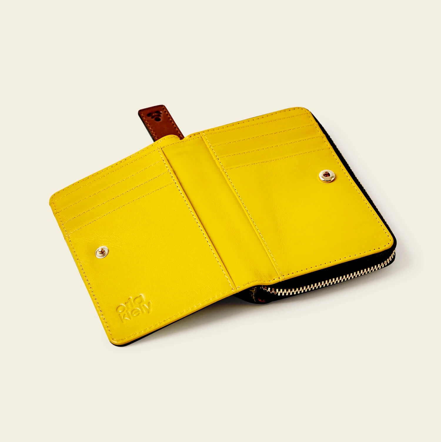 Celia Medium Wallet - Daffodil Punched Flower 4 Celia Medium Wallet - Daffodil Punched Flower - Image 4