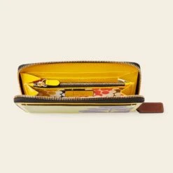 Forget Me Not Wallet - Daffodil Puzzle Flower -Orla Kiely Sales Store 24SELLE844 7070ForgetMeNotWallet DaffodilPuzzleFlowerEmblem4