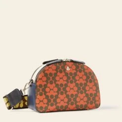 Luna Crossbody - Tomato Puzzle Flower -Orla Kiely Sales Store 24SELLE868 6120LunaCrossbody TomatoPuzzleFlower2