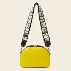 Luna Crossbody - Daffodil Punched Flower -Orla Kiely Sales Store 24SELLE868 7070 LunaCrossbody DaffodilPunchedFlower3 scaled