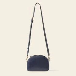 Babaluna Crossbody - Navy Punched Flower -Orla Kiely Sales Store 24SELLE878 4110 BabalunaCrossbody NavyPunchedFlower3