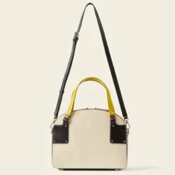 Luna Bowling Bag - Cream Punched Flower -Orla Kiely Sales Store 24SELLE889 1990 LunaBowlingBag CreamPunchedFlower3 scaled