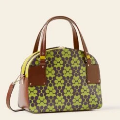Luna Bowling Bag - Purple Puzzle Flower -Orla Kiely Sales Store 24SELLE889 5010LunaBowlingBag PurplePuzzleFlower2