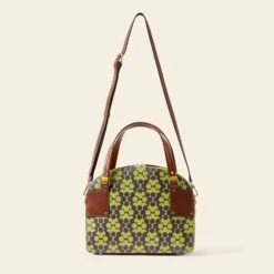 Luna Bowling Bag - Purple Puzzle Flower -Orla Kiely Sales Store 24SELLE889 5010LunaBowlingBag PurplePuzzleFlower3