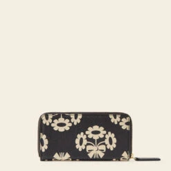 Forget Me Not Wallet - Posey Flower Midnight -Orla Kiely Sales Store 24SEPOF754 4100ForgetMeNotWallet PoseyPowerMidnight3