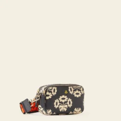 Duo Crossbody - Posey Flower Midnight -Orla Kiely Sales Store 24SEPOF804 4100DuoCrossbody PoseyPowerMidnight2