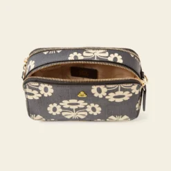 Duo Crossbody - Posey Flower Midnight -Orla Kiely Sales Store 24SEPOF804 4100DuoCrossbody PoseyPowerMidnight4