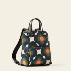 Buddy Backpack - Radial Flower Rockpool -Orla Kiely Sales Store 24SERAF811 4400BuddyBackpack RadialFlowerRockpool2