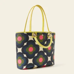 Smile Tote - Radial Flower Rockpool -Orla Kiely Sales Store 24SERAF866 4400SmileTote RadialFlowerRockpool2