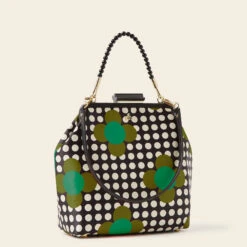 Jenny D Handbag - Jewel Flower Polka Dot 7 Jenny D Handbag - Jewel Flower Polka Dot -Orla Kiely Sales Store 24SESAT842 3420 JennyD HHandbag JewelFlowerPolkaDot2