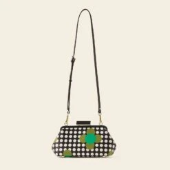 Jenny D Clutch - Jewel Flower Polka Dot -Orla Kiely Sales Store 24SESAT844 3420 JennyD CClutch JewelFlowerPolkaDot3