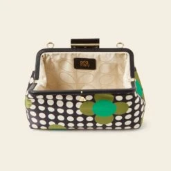 Jenny D Clutch - Jewel Flower Polka Dot -Orla Kiely Sales Store 24SESAT844 3420 JennyD CClutch JewelFlowerPolkaDot4