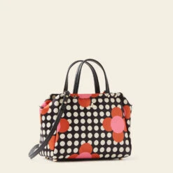 Concertina Crossbody Tote - Fuchsia Flower Polka Dot 7 Concertina Crossbody Tote - Fuchsia Flower Polka Dot -Orla Kiely Sales Store 24SESAT860 6710 ConcertinaCrossbodyTote FuchsiaFlowerPolkaDot2