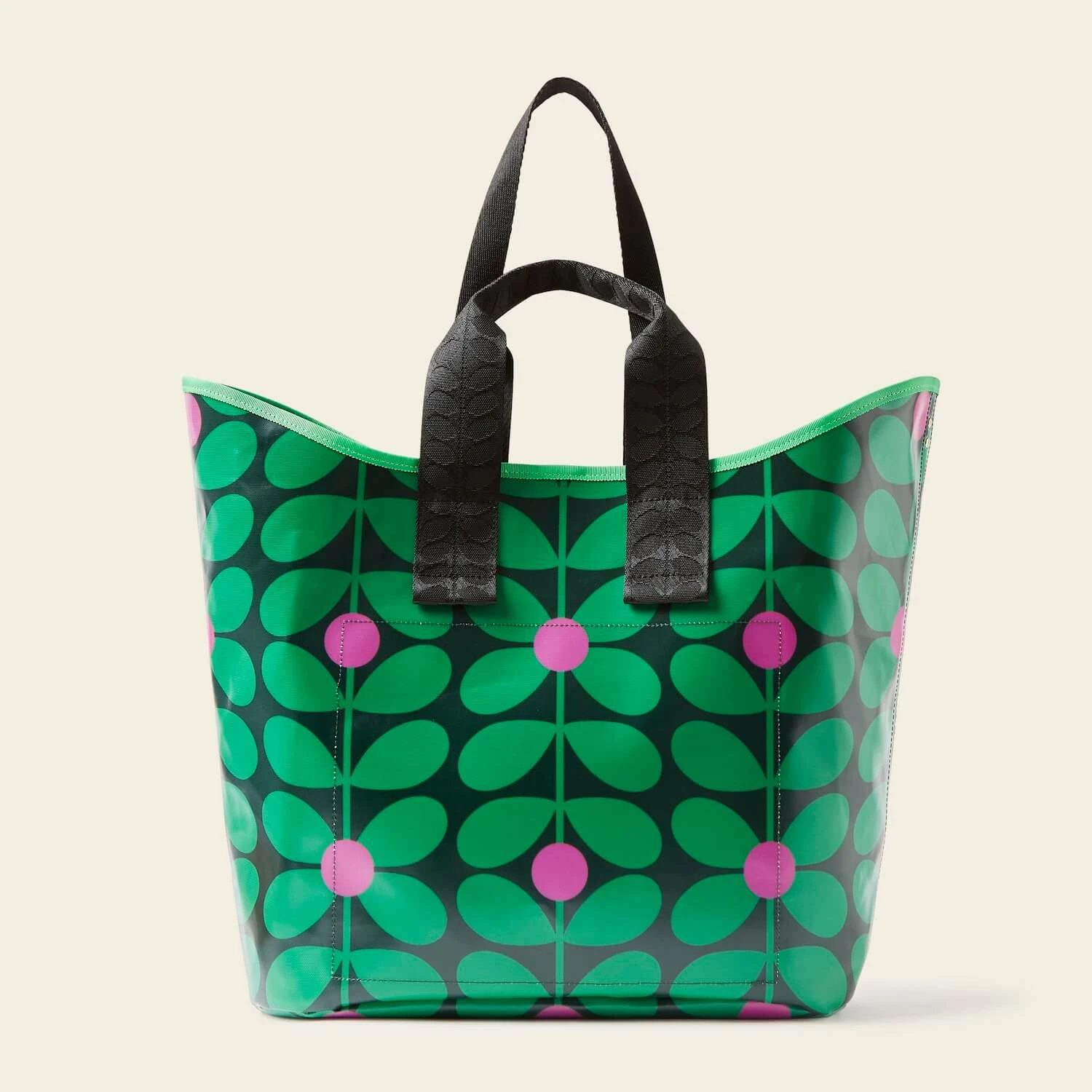 Carryall Large Tote - Sixties Stem Emerald 4 Carryall Large Tote - Sixties Stem Emerald - Image 4