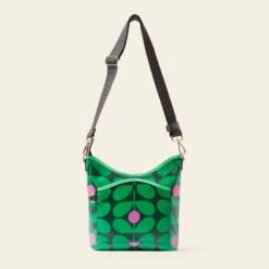 Cross Carry Crossbody - Sixties Stem Emerald -Orla Kiely Sales Store 24SESIX744 3100CrossCarryCrossbody SixtiesStemEmerald3
