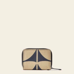 Remember Me Purse - Solid Stem Oatmeal -Orla Kiely Sales Store 24SESLD755 1965 RememberMePurse SolidStemOatmealNavy3