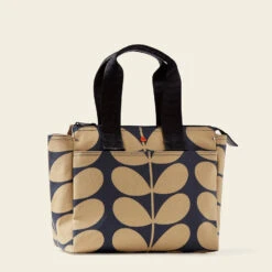 Walker Tote - Solid Stem Oatmeal -Orla Kiely Sales Store 24SESLD872 1965 TweakedWatsonHandbag SolidStemOatmealNavy2