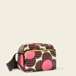 Angle Camera Bag - Striped Flower Azalea -Orla Kiely Sales Store 24SESTF764 6730AngleCameraBag StripedFlowerAzalea2