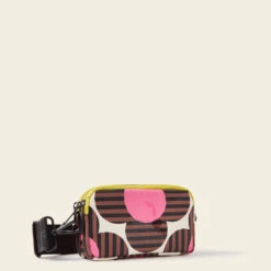 Tripod Crossbody - Striped Flower Azalea -Orla Kiely Sales Store 24SESTF783 6730TripodCrossbody StripedFlowerAzalea2