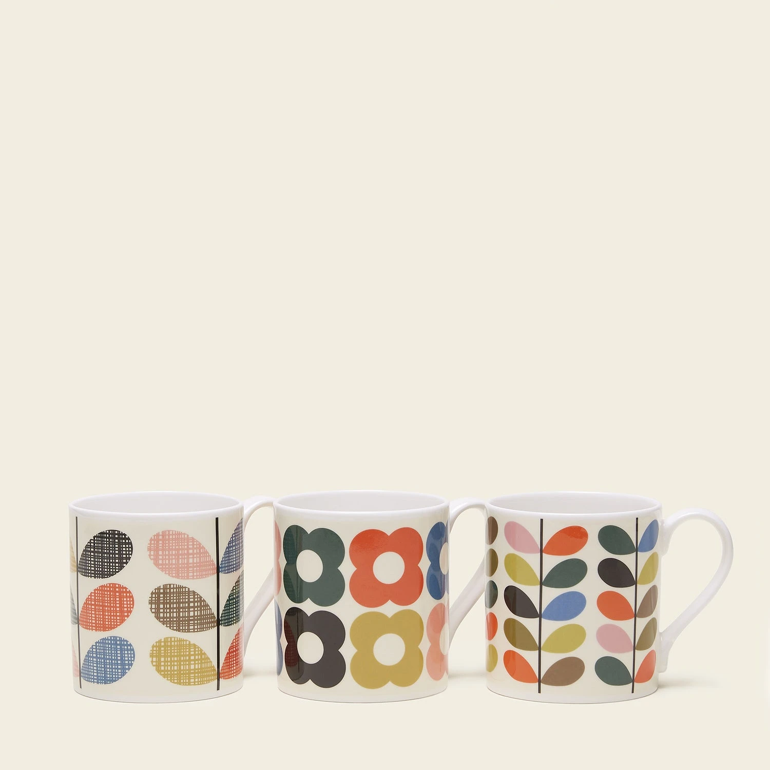 Standard Mug Set Of 3 - Modern Classic Stem 2 Standard Mug Set Of 3 - Modern Classic Stem - Image 2