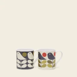Large Mug Set Of 2 - Early Bird -Orla Kiely Sales Store 8 mug 0070