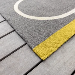 Giant Linear Stem Slate Outdoor Rug -Orla Kiely Sales Store Giant Linear Stem Slate Outdoor Rug 2
