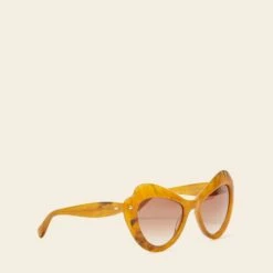 Marisa Sunglasses - Orange Marble -Orla Kiely Sales Store MarisaSunglasses OrangeMarble3