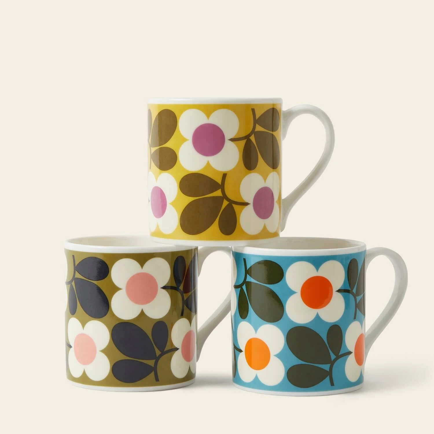 Large Mug Set Of 3 - Floret 1 Large Mug Set Of 3 - Floret
