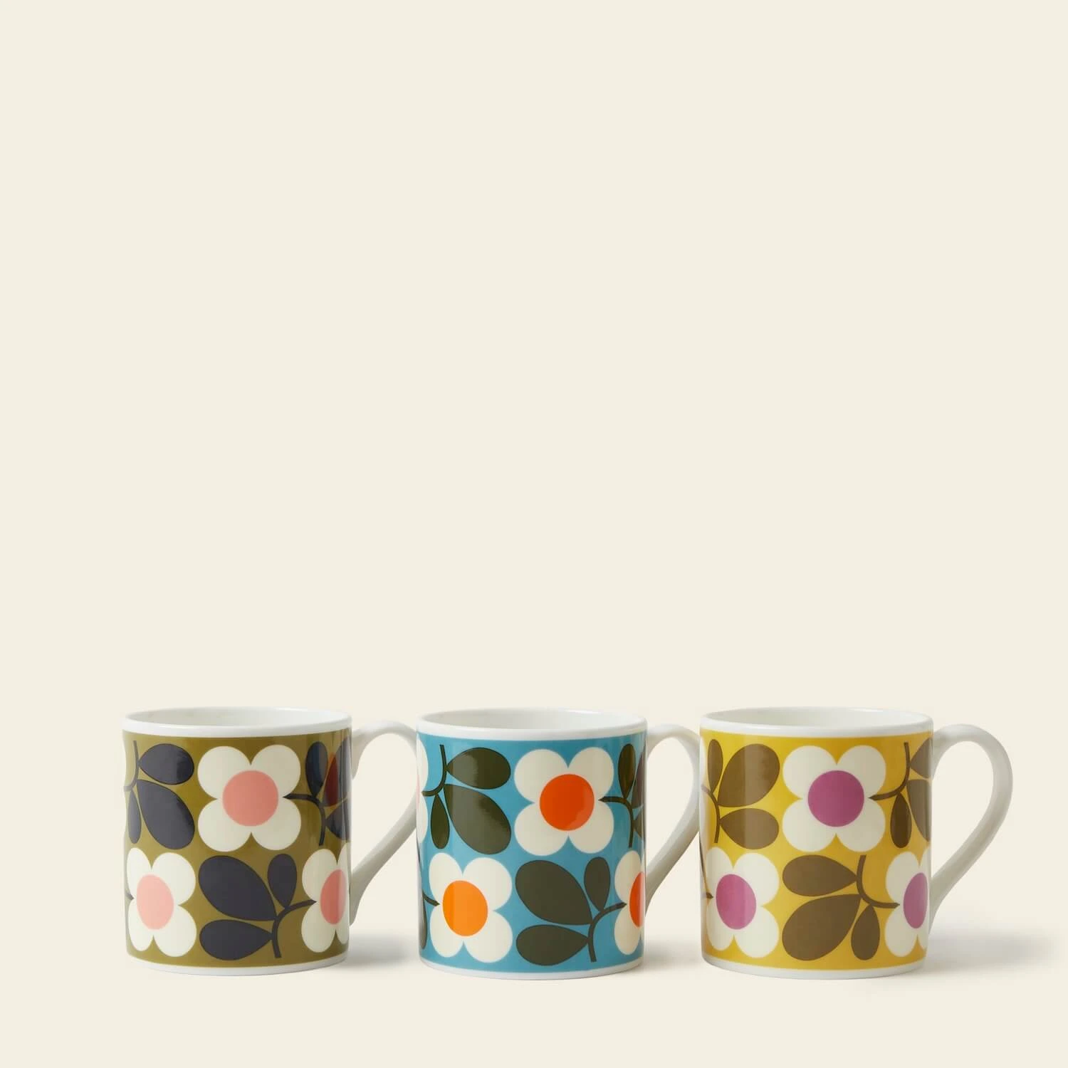 Large Mug Set Of 3 - Floret 2 Large Mug Set Of 3 - Floret - Image 2