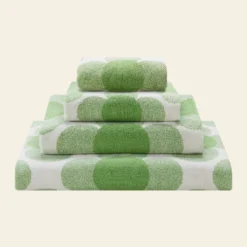 Retro Flower Towels Clover -Orla Kiely Sales Store RetroFlowerTowelsClover