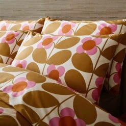 Stem Bloom Bed Linen Saffron 7 Stem Bloom Bed Linen Saffron -Orla Kiely Sales Store StemBloomSaffroncameo